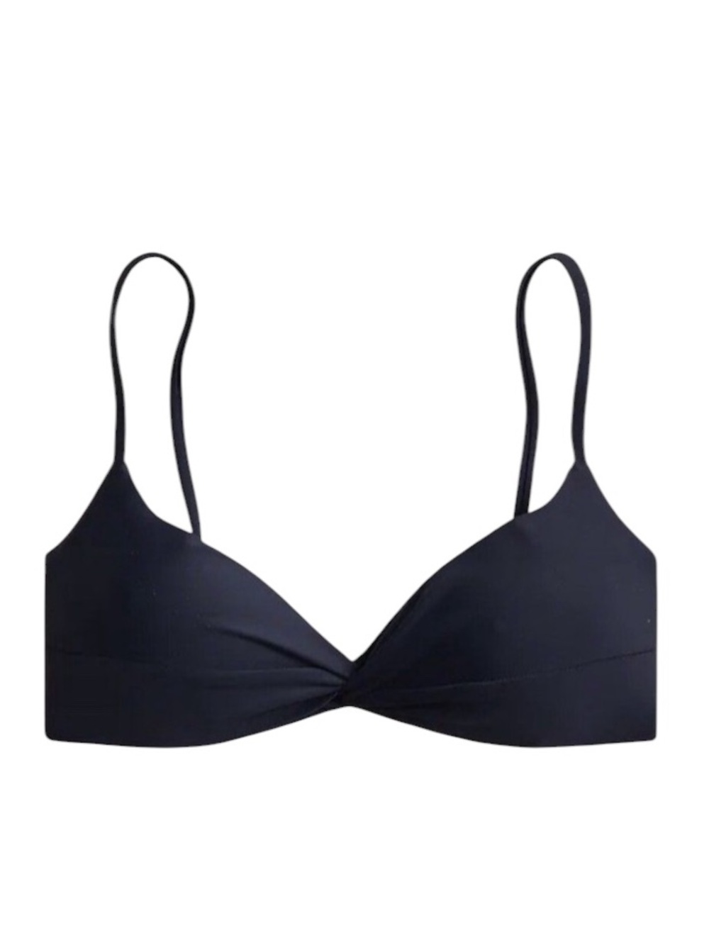 J.Crew Triangle Twist Bikini TOP Size XXL Navy Blue NWT